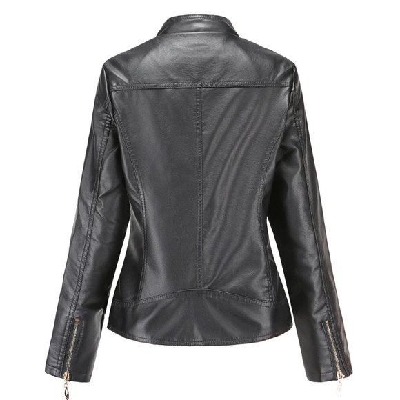 Bashwood Handmade Womens Capri Genuine Lambskin Leather Jacket - Picture 3 of 4
